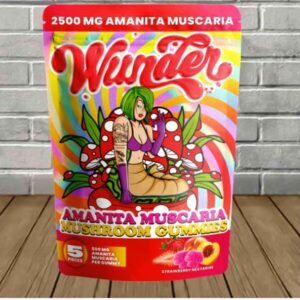 wunder amanita muscaria mushroom gummies 2500mg