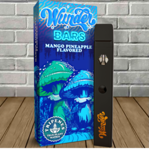 wunder bars amanita muscaria disposable vape 2.2g mango pineapple flavor