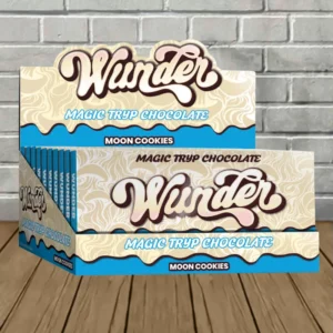 wunder magic tryp mushroom chocolate bars moon cookies 10ct bar bulk case